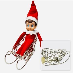 Brand New Bath & Body Works Stainless Steel Elf Size Gift Card Sleigh Decor